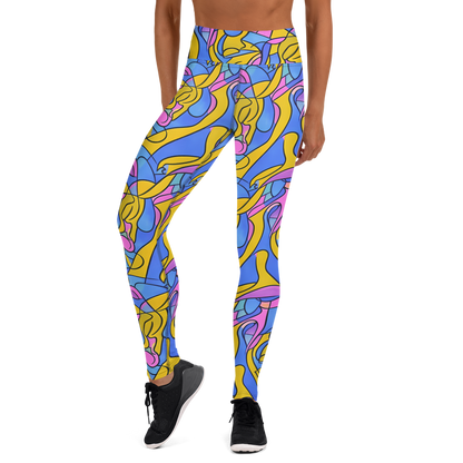 Yoga Leggings - Cosmic Curves