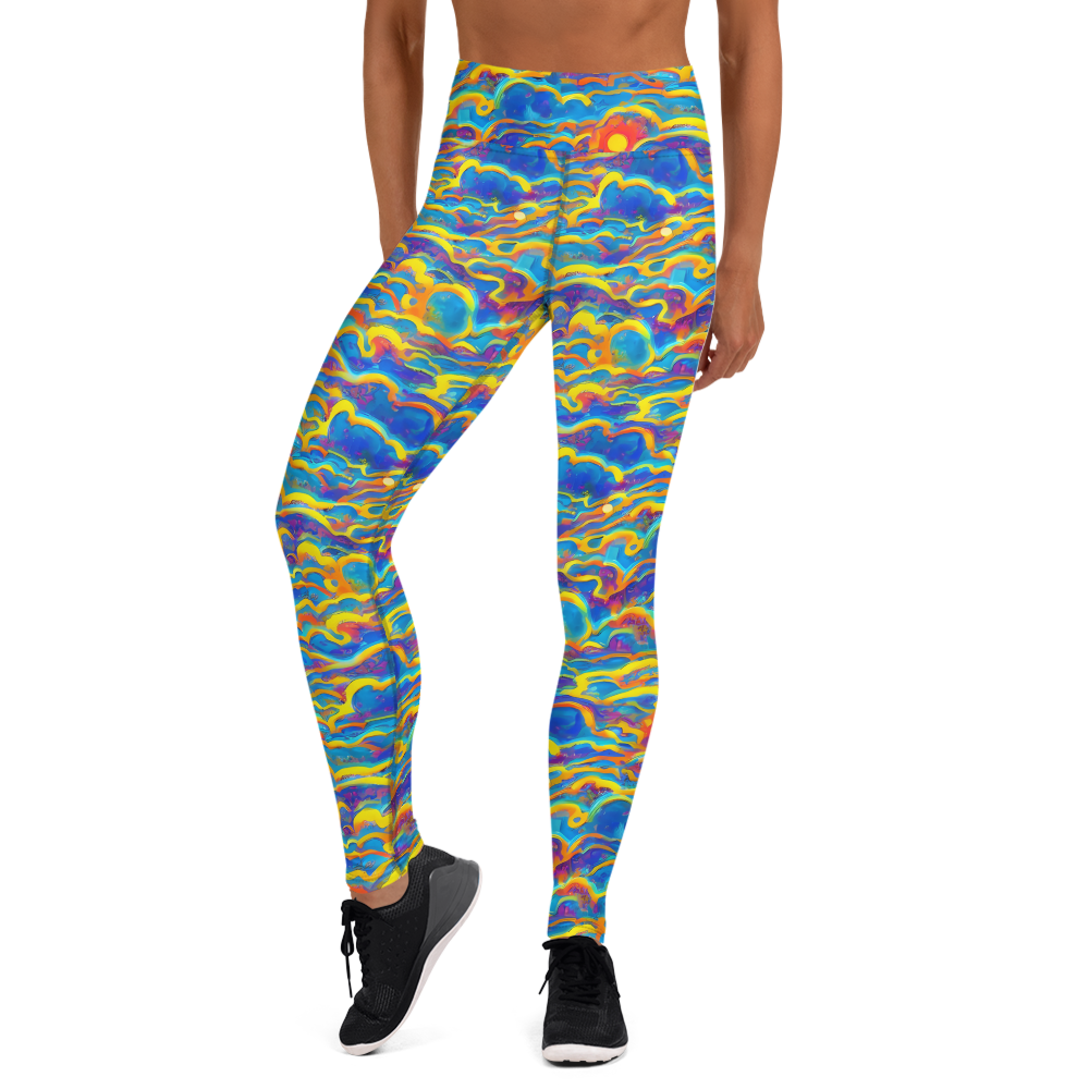 Yoga Leggings - Chroma Ripple