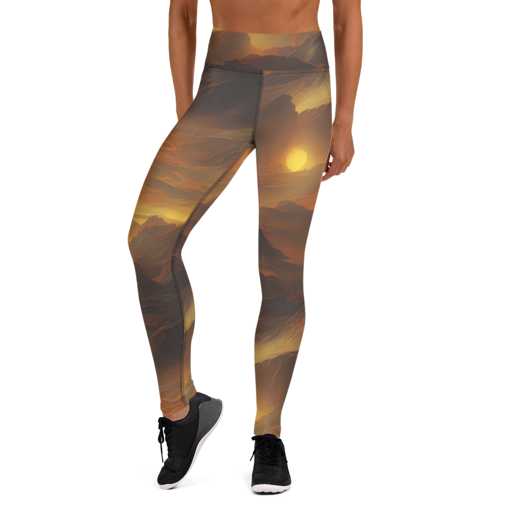 Yoga Leggings - Sunset Shores