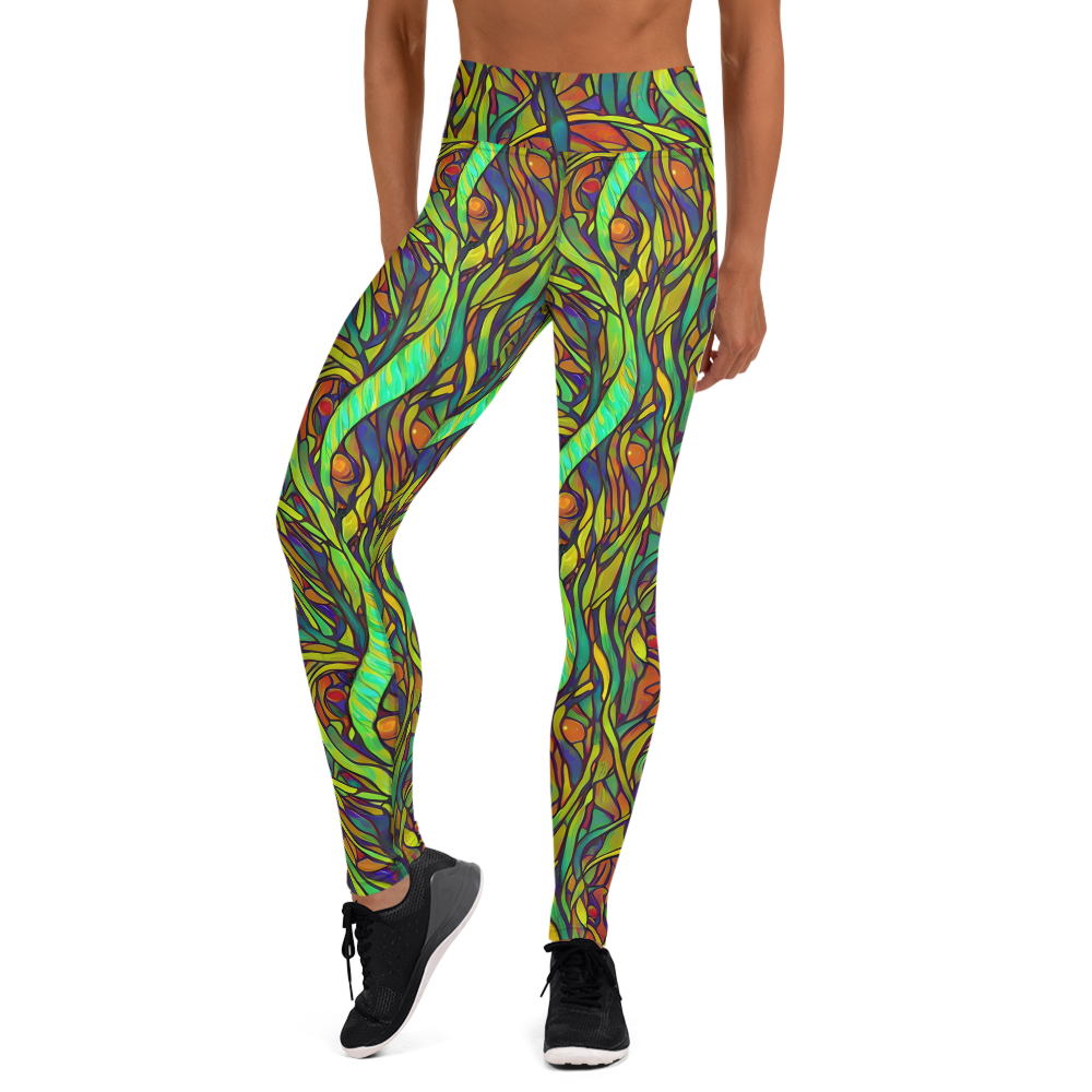 Yoga Leggings - Cosmic Garden