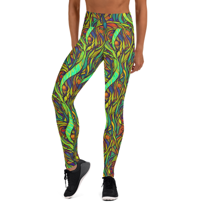 Yoga Leggings - Cosmic Garden