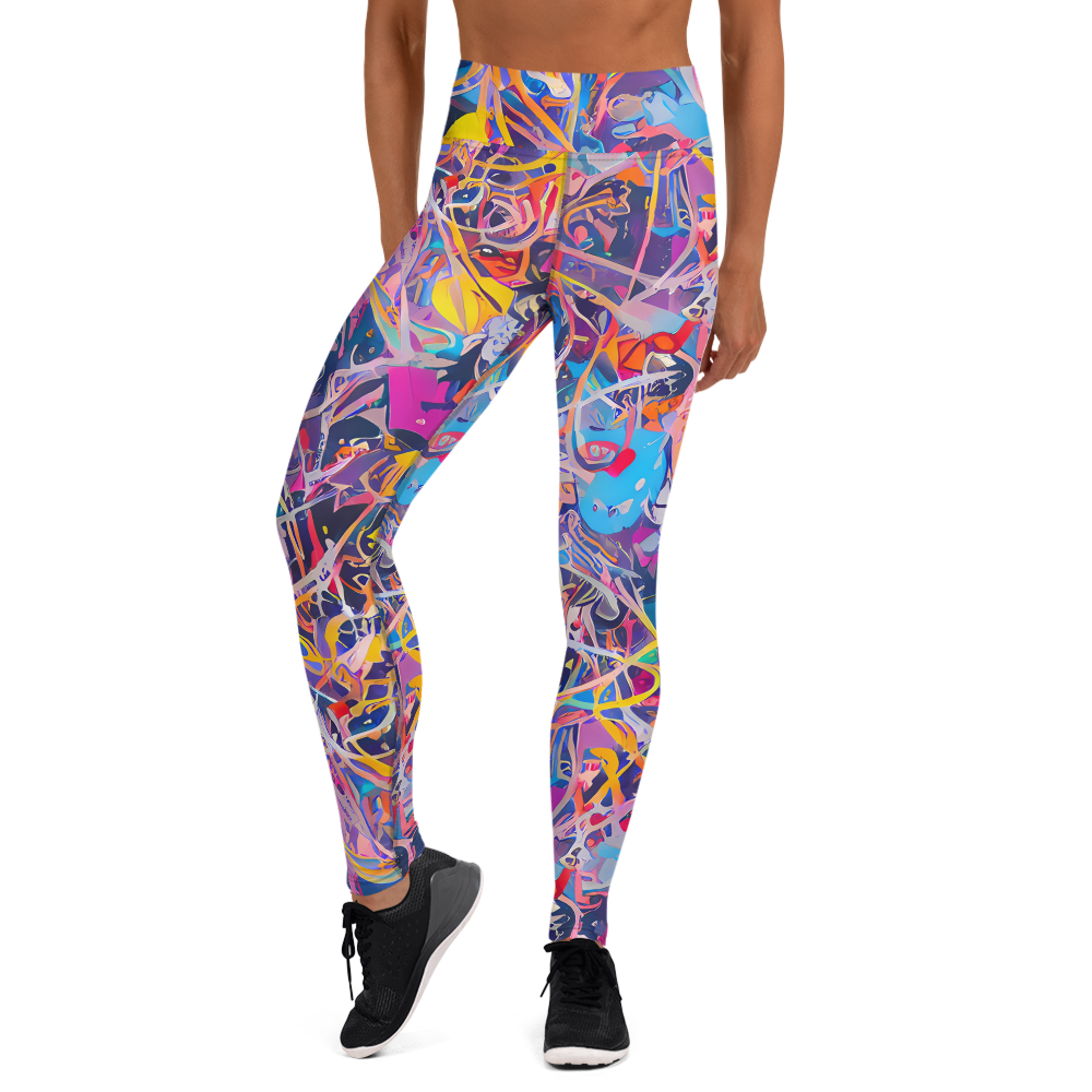 Yoga Leggings - Vibrant Fusion