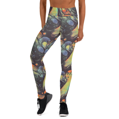 Yoga Leggings - Cosmic Scream