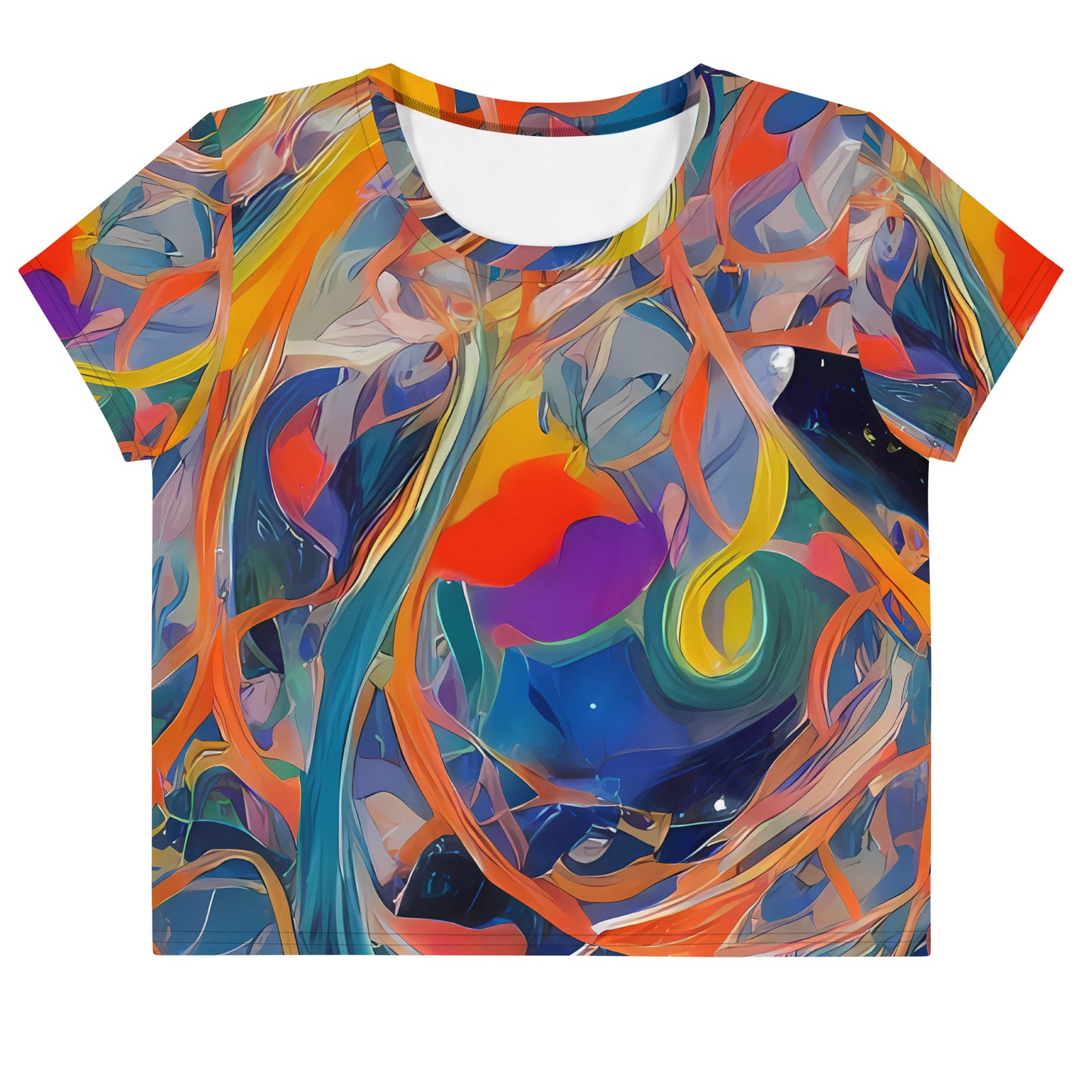 Women's Crop Tee - Vivid Tangle