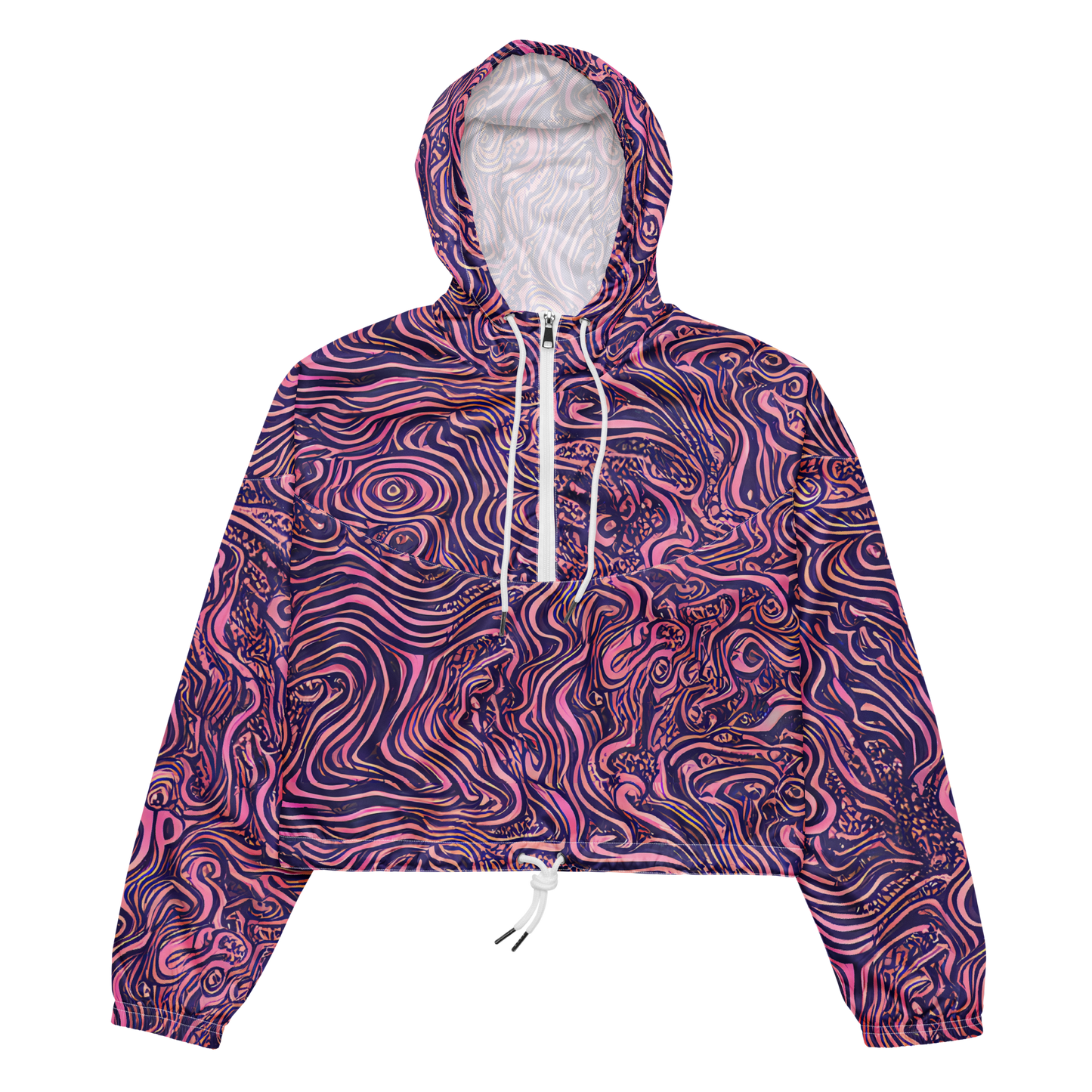 Women's Cropped Windbreaker - Ethereal Etch