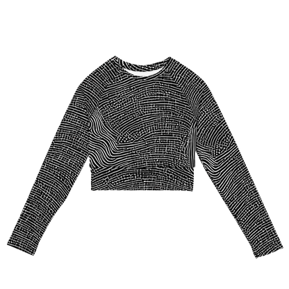 Long Sleeve Crop Top - Zenith Stripes