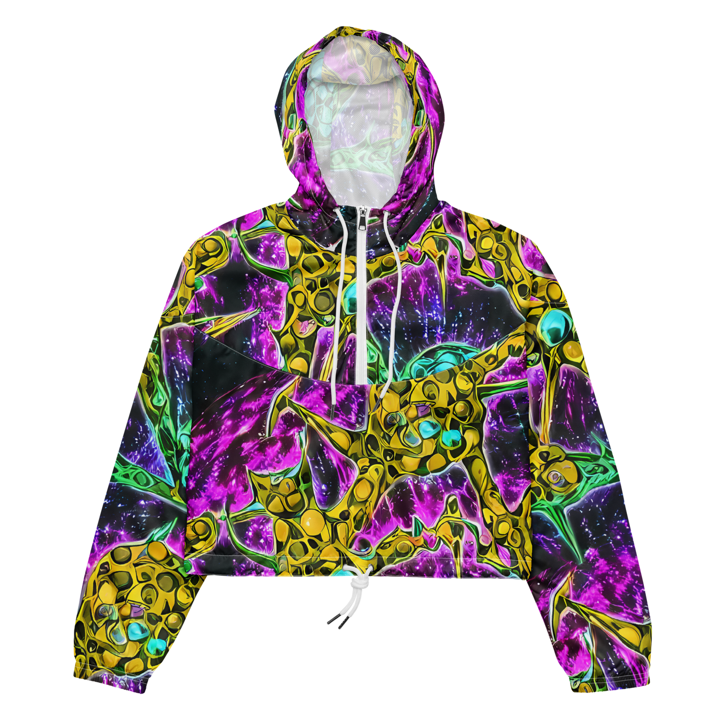 Women's Cropped Windbreaker - Adolf's Aura