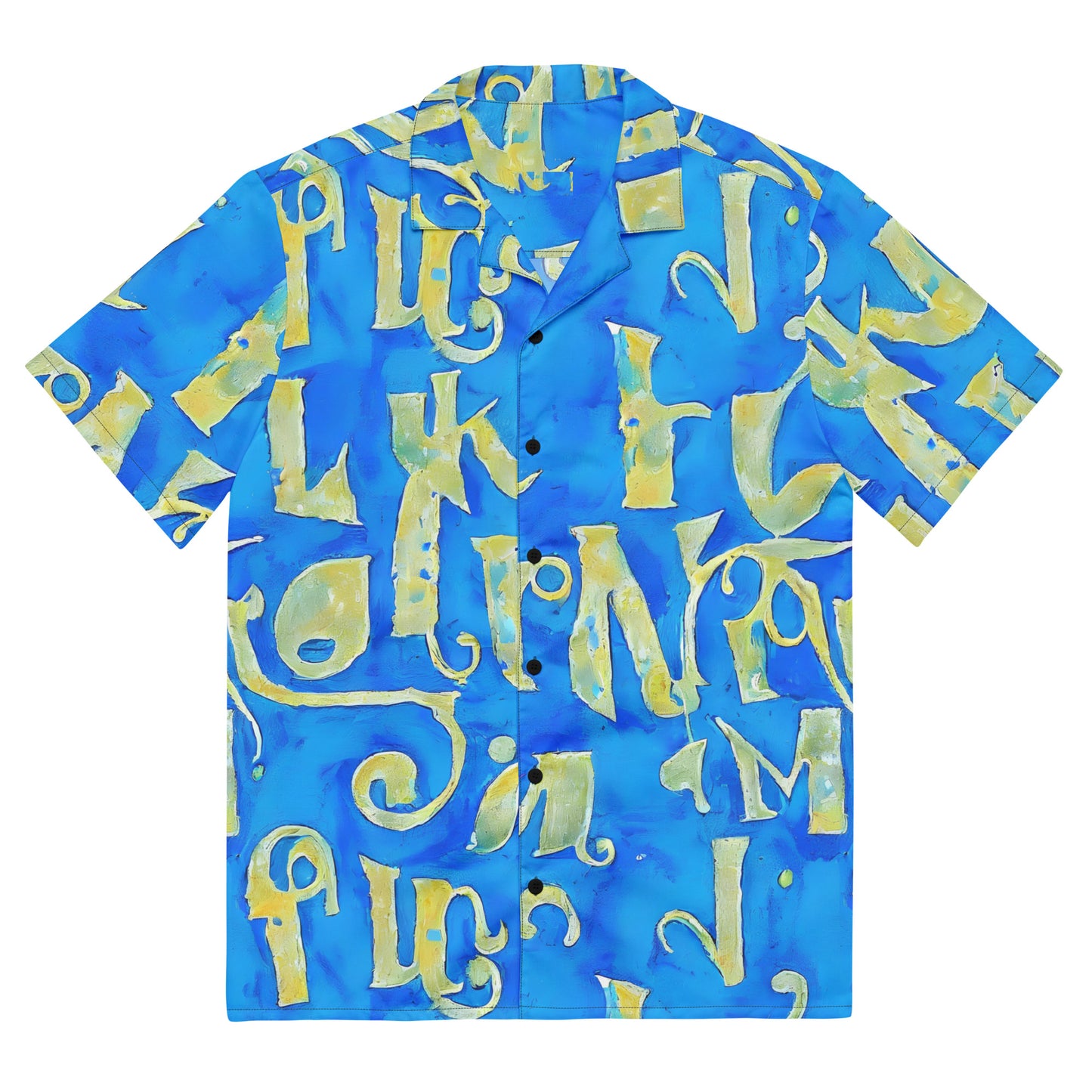 Button Shirt - Golden Glyphs