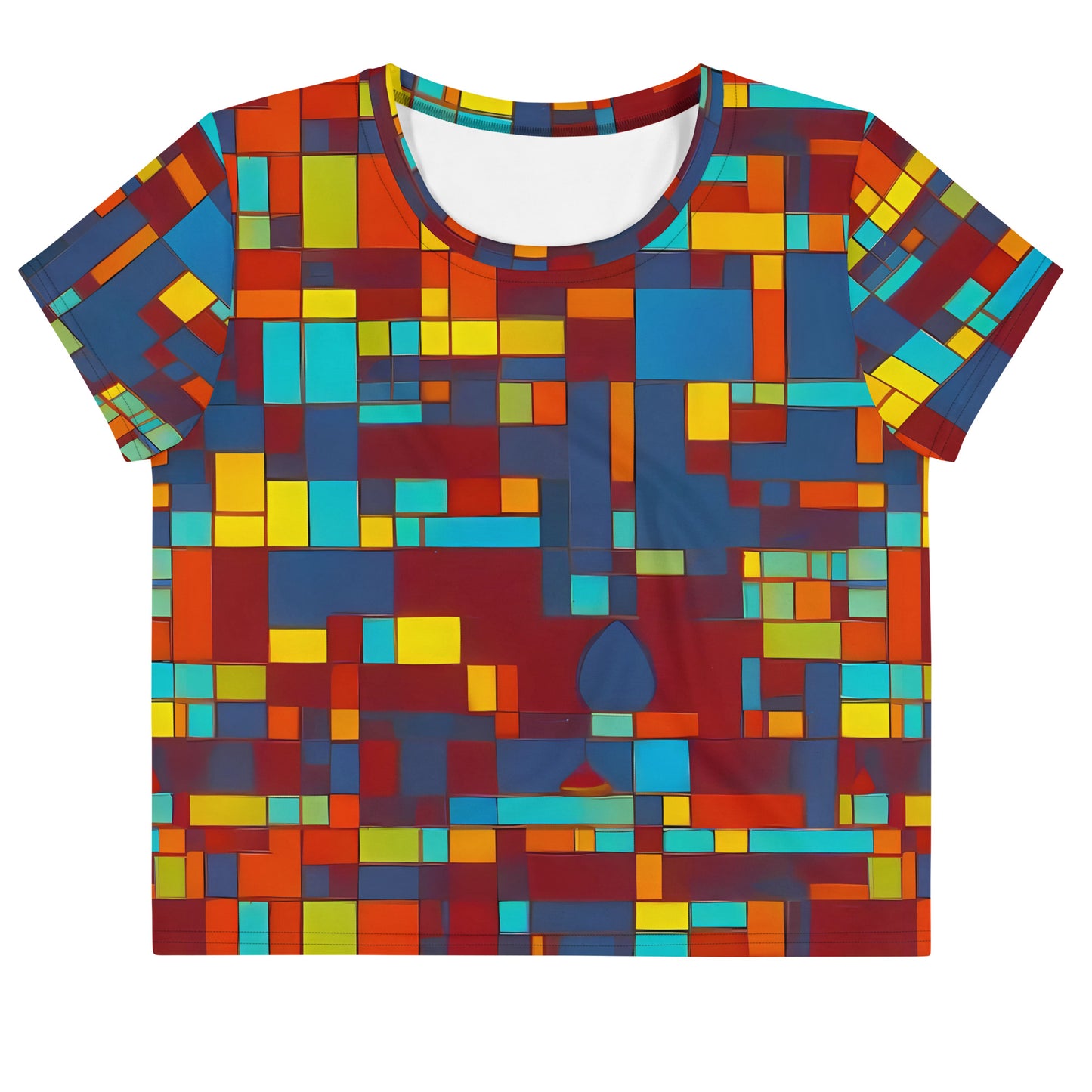 Women's Crop Tee - Astral Grid