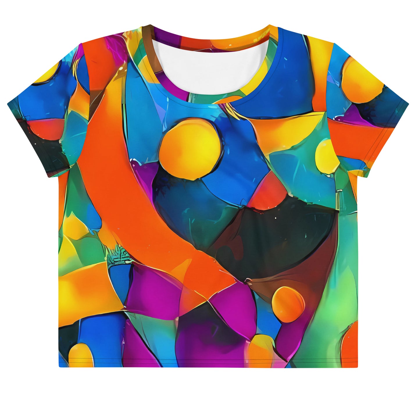 Women's Crop Tee - Galactic Jigsaw