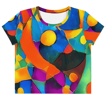 Women's Crop Tee - Galactic Jigsaw