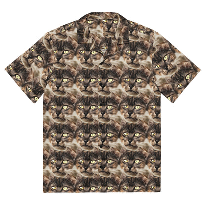 Button Shirt - Feline Reverie
