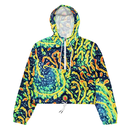 Women's Cropped Windbreaker - Vortex Glow