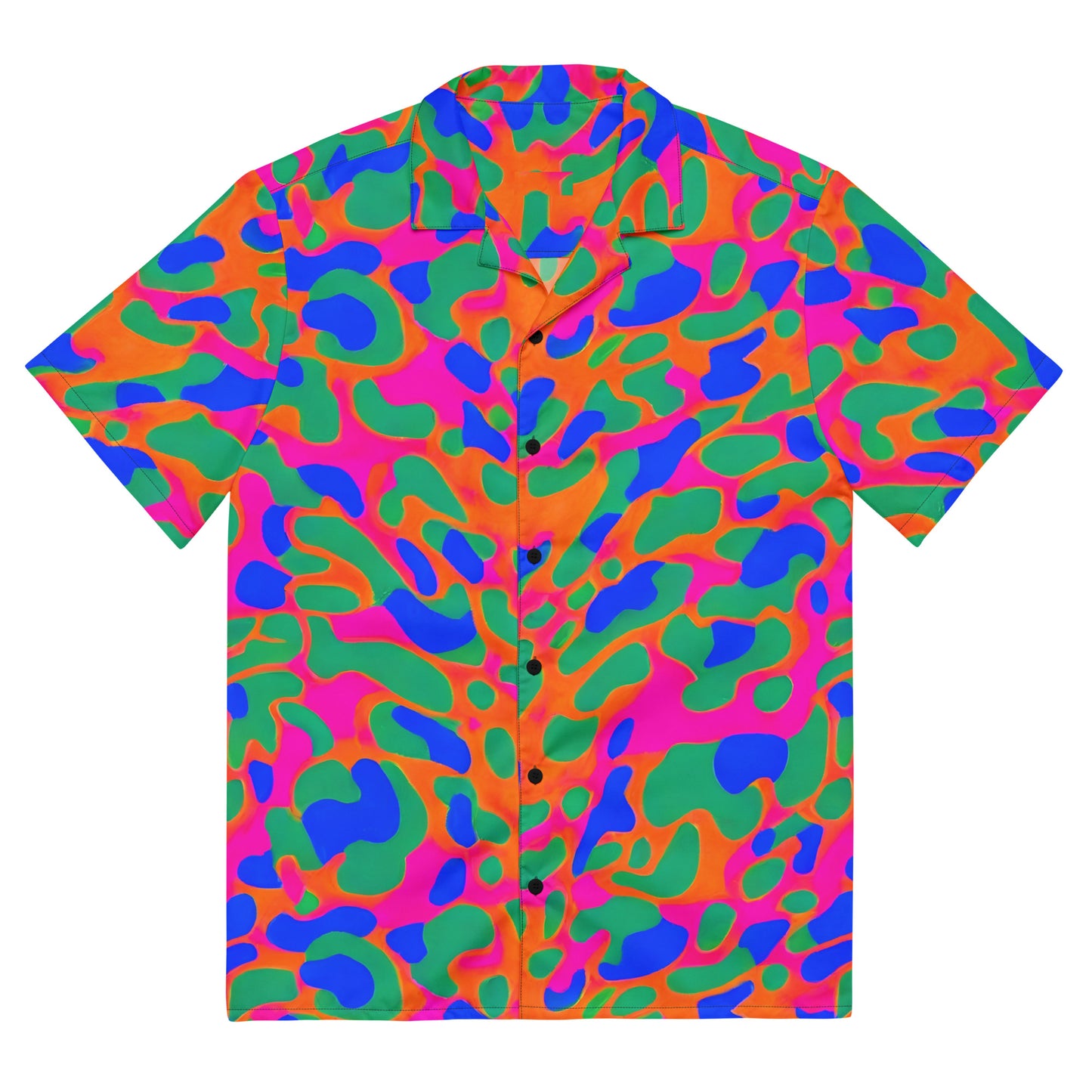 Button Shirt - Fluorescent Camouflage