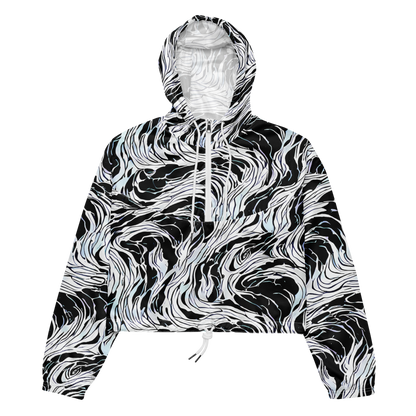 Women's Cropped Windbreaker - Eclipse Flow