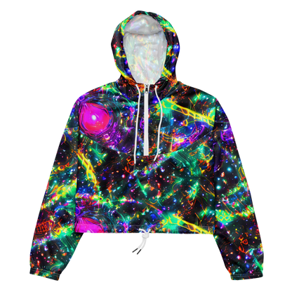 Women's Cropped Windbreaker - Blythe Nebula