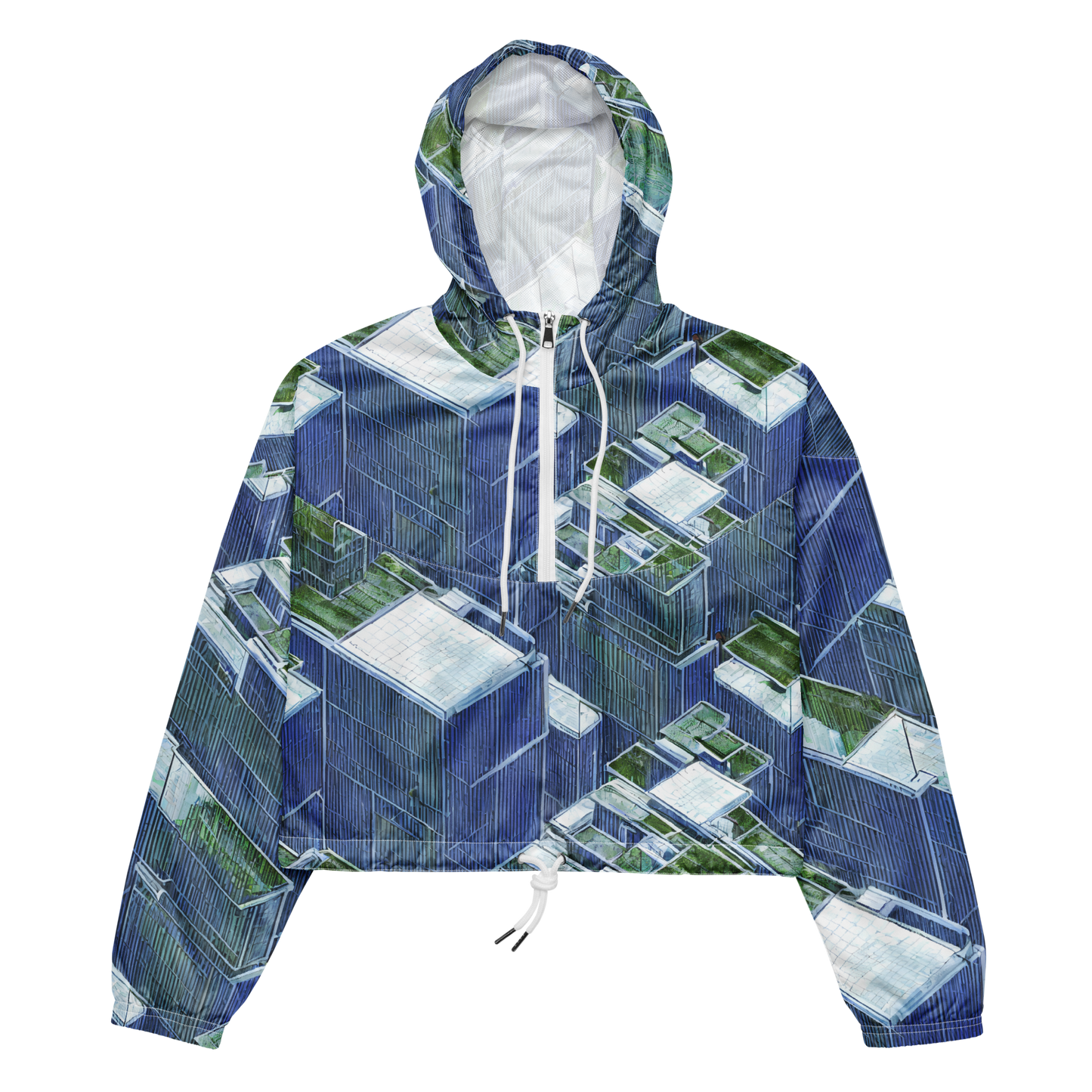Women's Cropped Windbreaker - Urban Eden