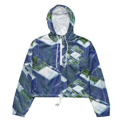 Women's Cropped Windbreaker - Urban Eden