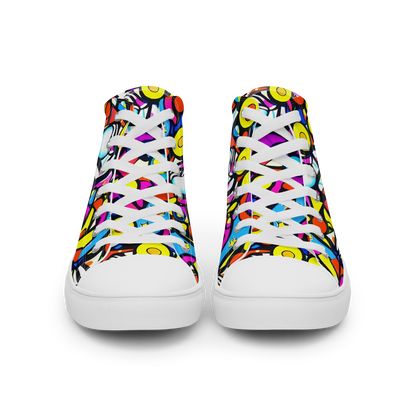 Men's High Top Canvas Shoes - Eclectic Fantasy