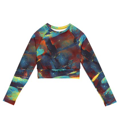 Long Sleeve Crop Top - Journey Through Infinity