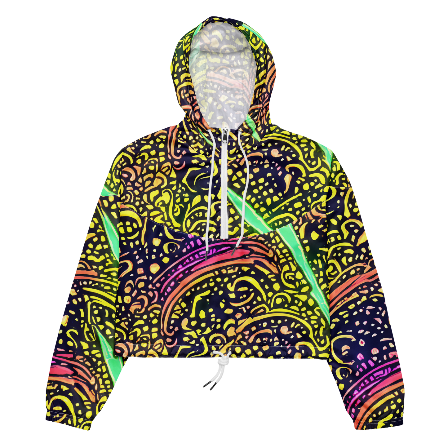 Women's Cropped Windbreaker - Isenbrant Illumination