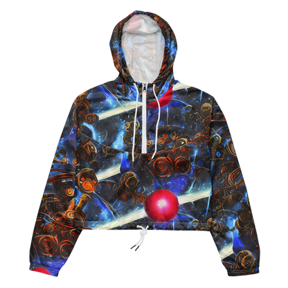 Women's Cropped Windbreaker - Pimenov's Cosmos