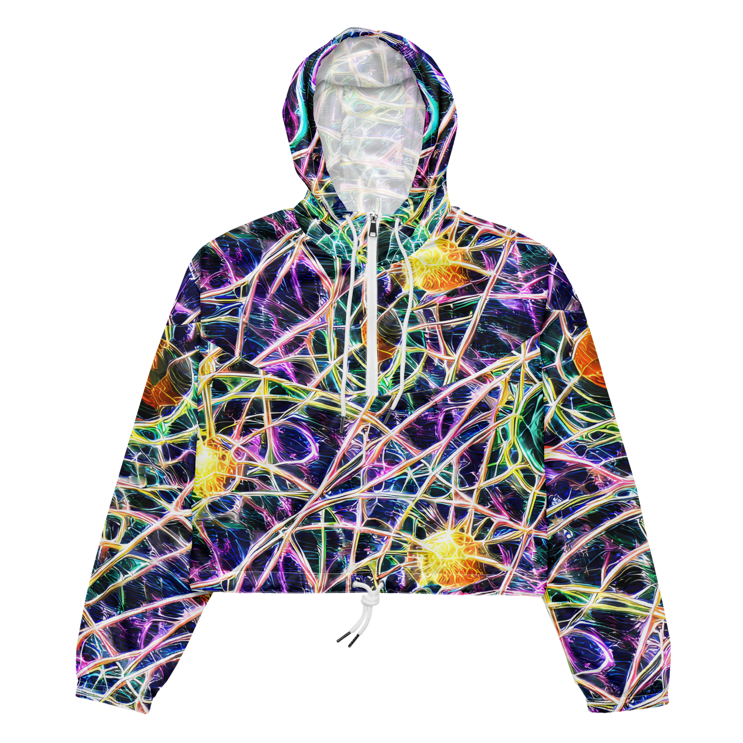 Women's Cropped Windbreaker - Wölfli Web