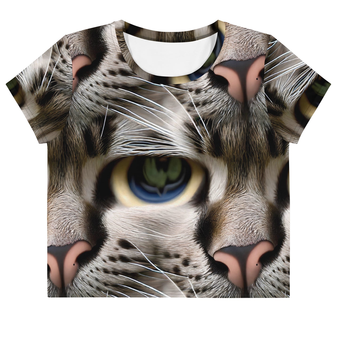 Crop Tee - Feline Mirage