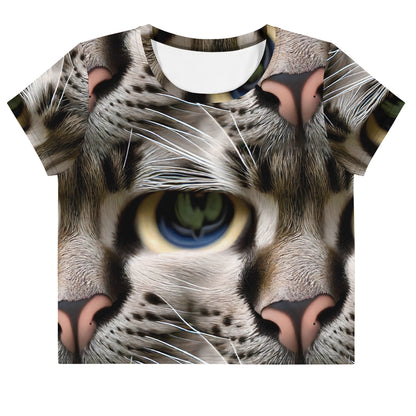 Crop Tee - Feline Mirage