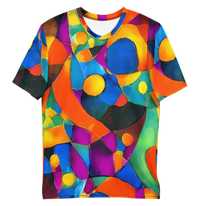 Men's Crew Neck T-Shirt - Galactic Jigsaw