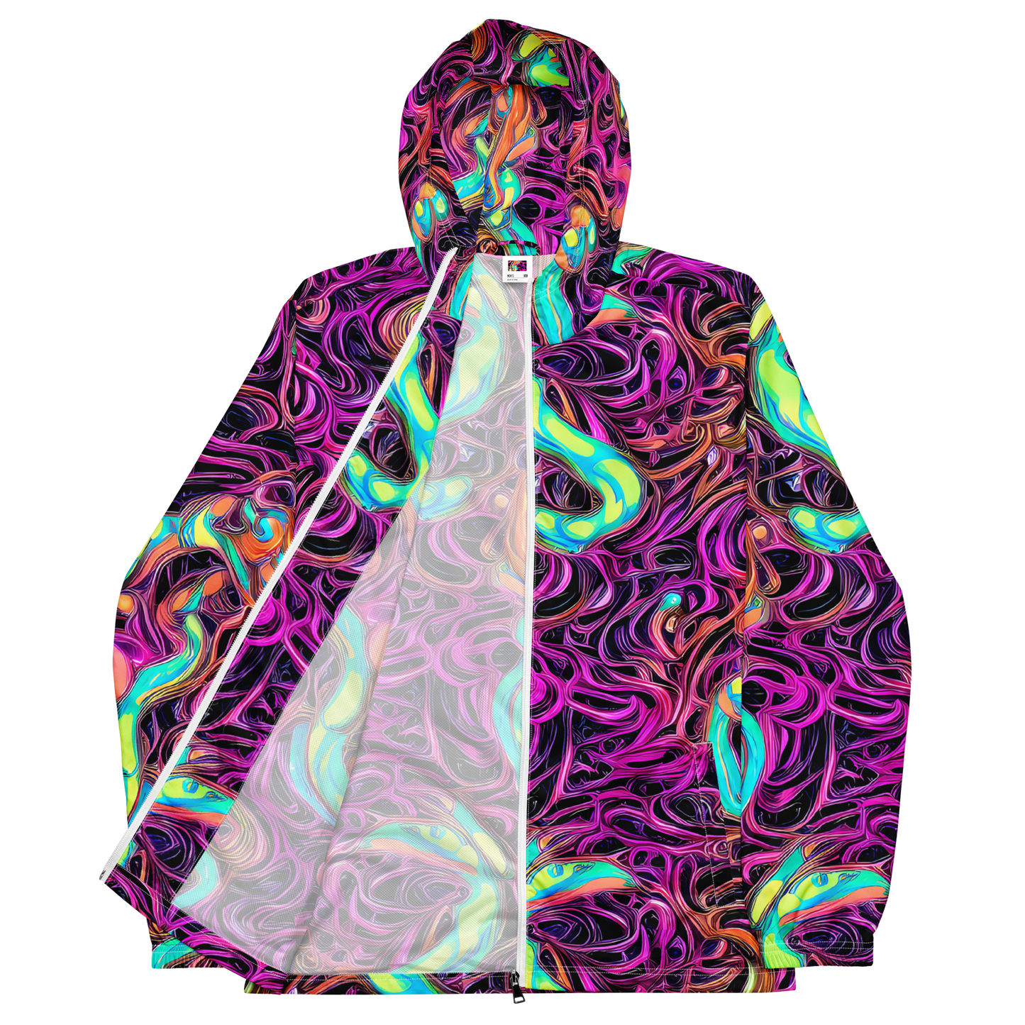 Men's Windbreaker - Neon Drizzle