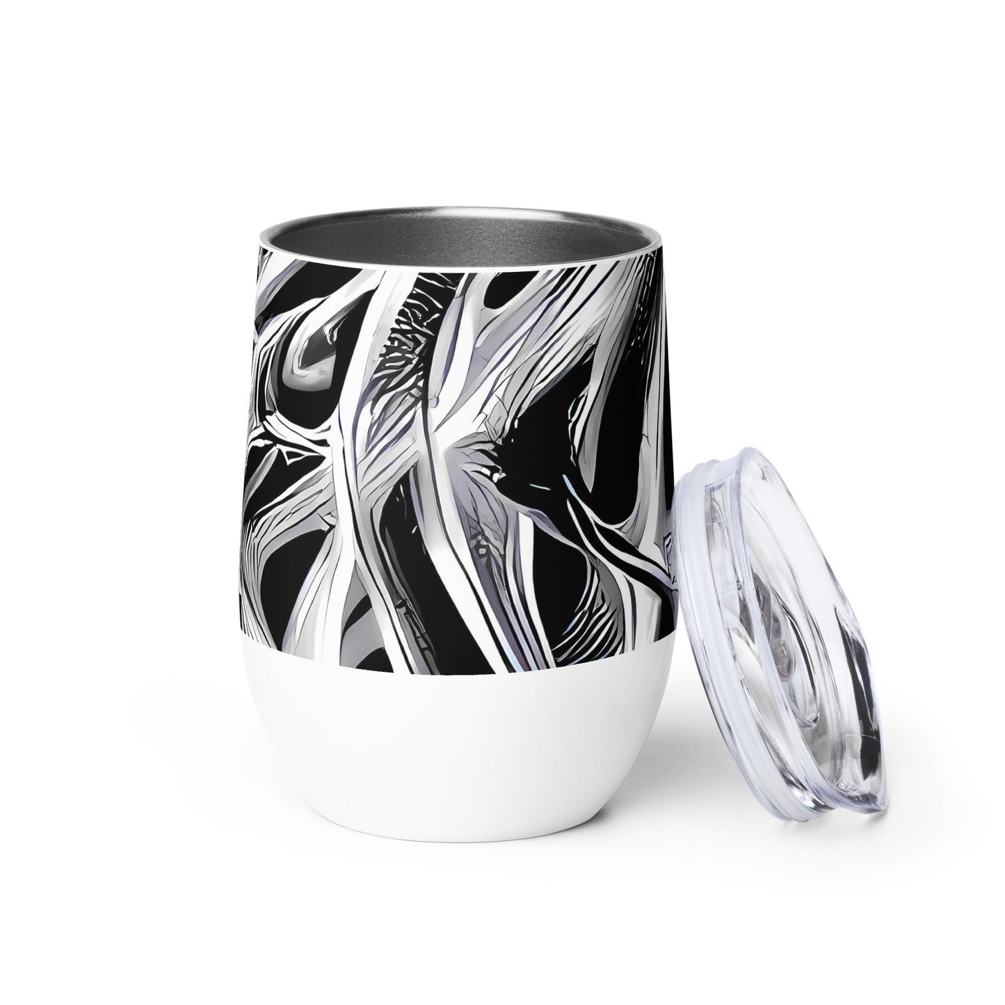 Wine Tumbler - Silver Shadows