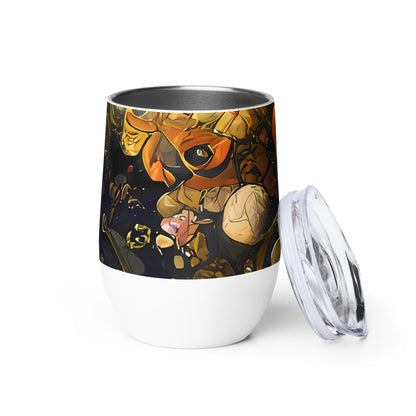 Wine Tumbler - Baroque Blossom