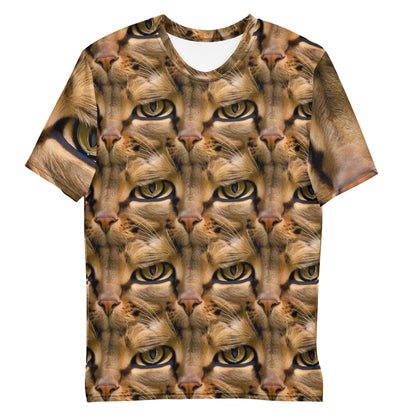 Men's Crew Neck T-Shirt - Feline Whisper
