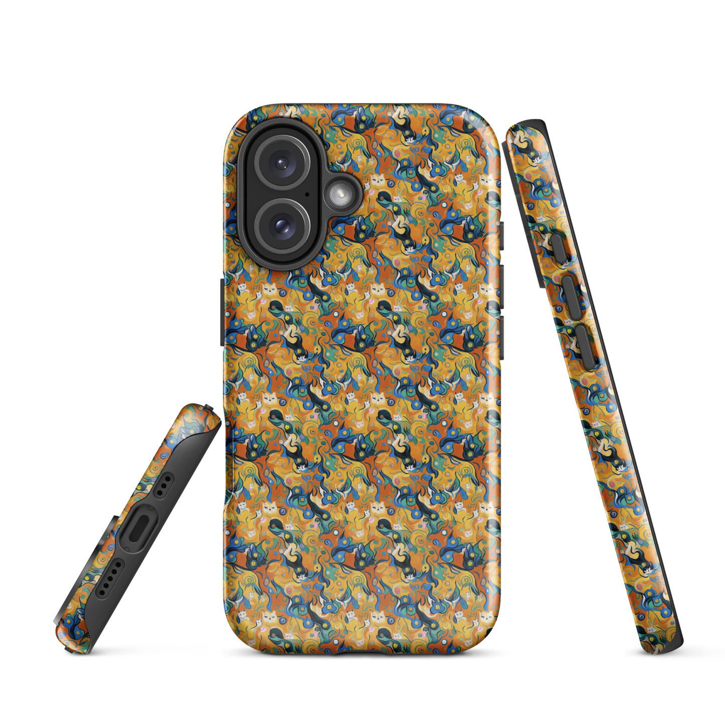 Tough Case for iPhone® - Whimsical Feline Dance