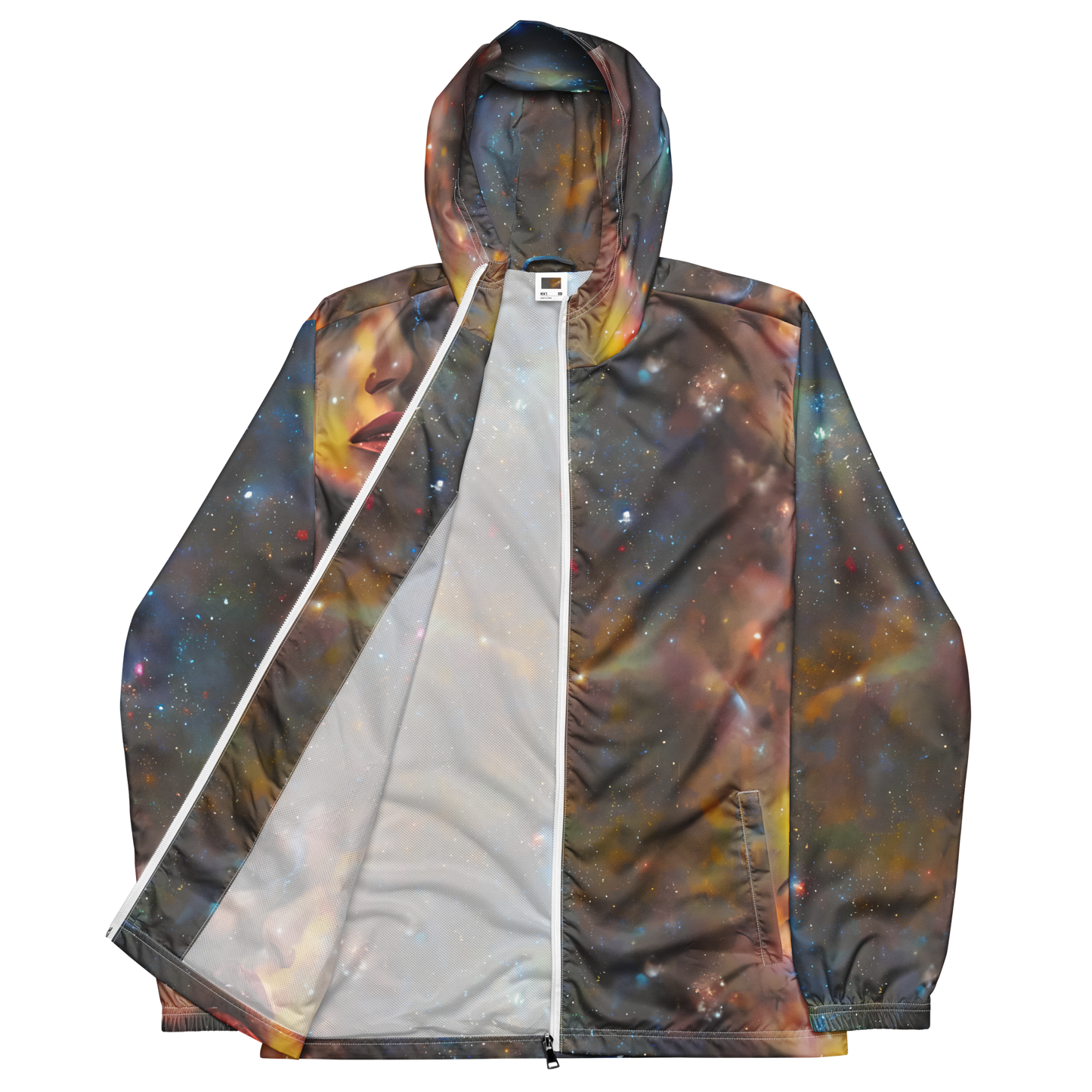 Men's Windbreaker - Gilded Galaxies