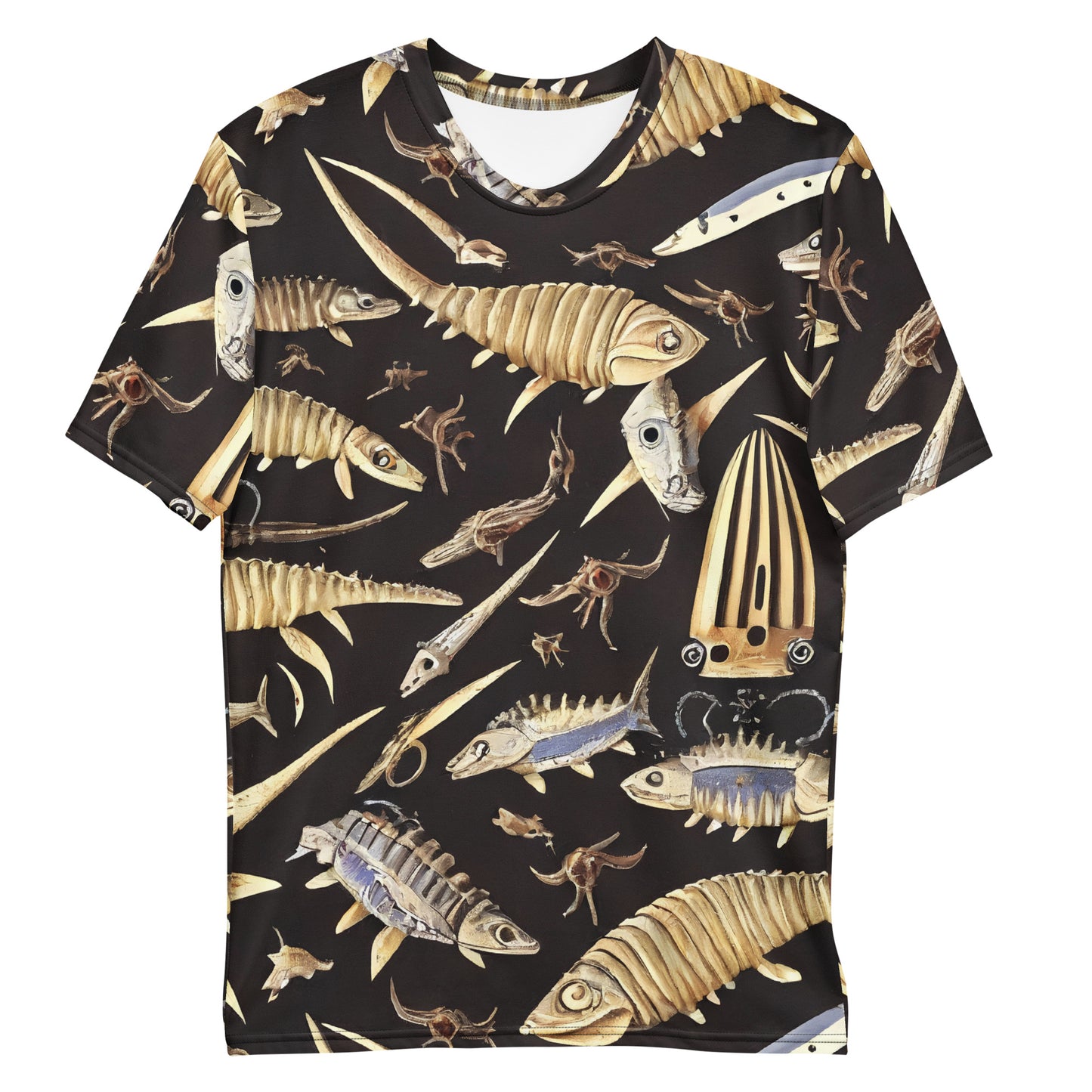 Men's Crew Neck T-Shirt - Fossil Fantasia