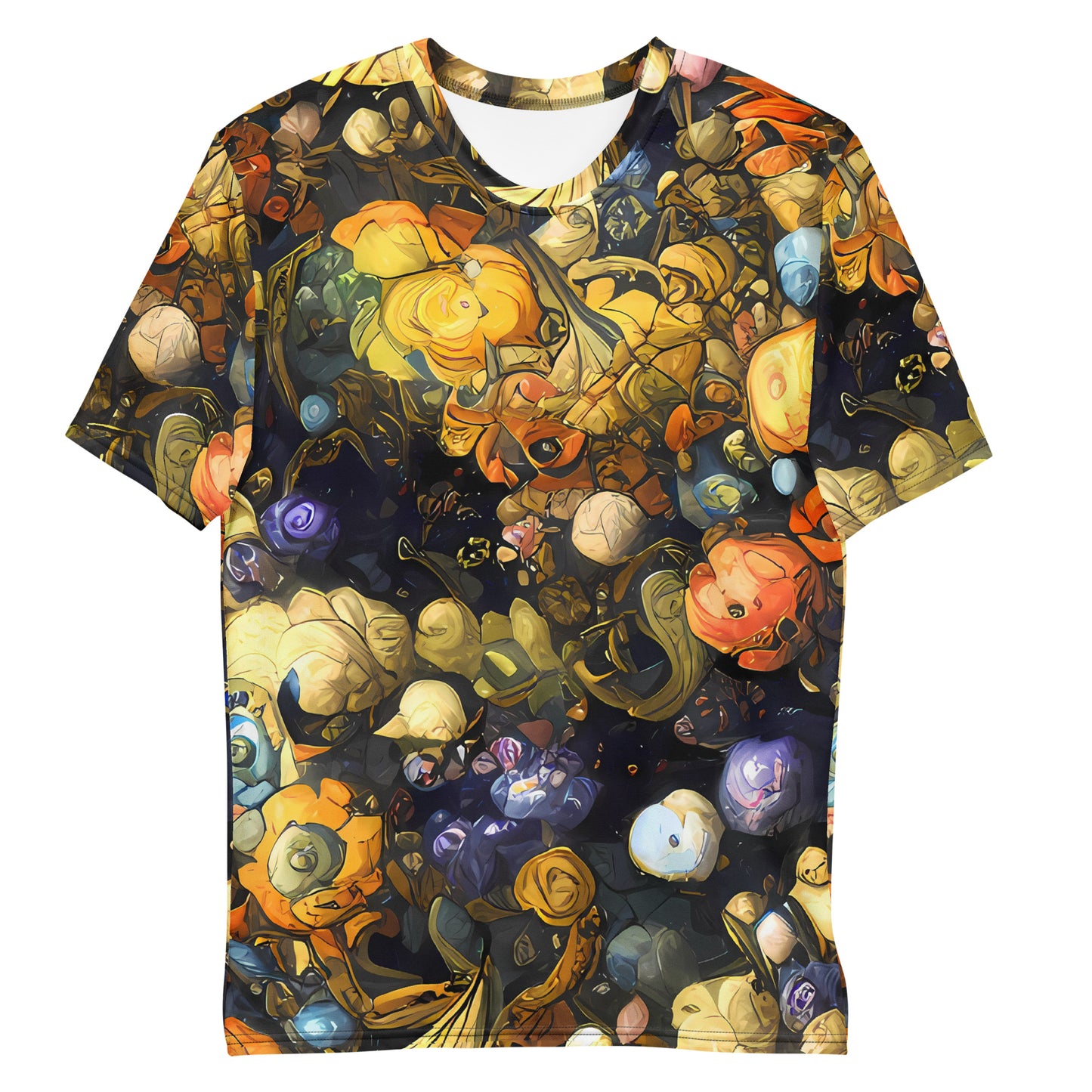 Men's Crew Neck T-Shirt - Baroque Blossom