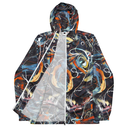 Men's Windbreaker - Neo-Splash Labyrinth