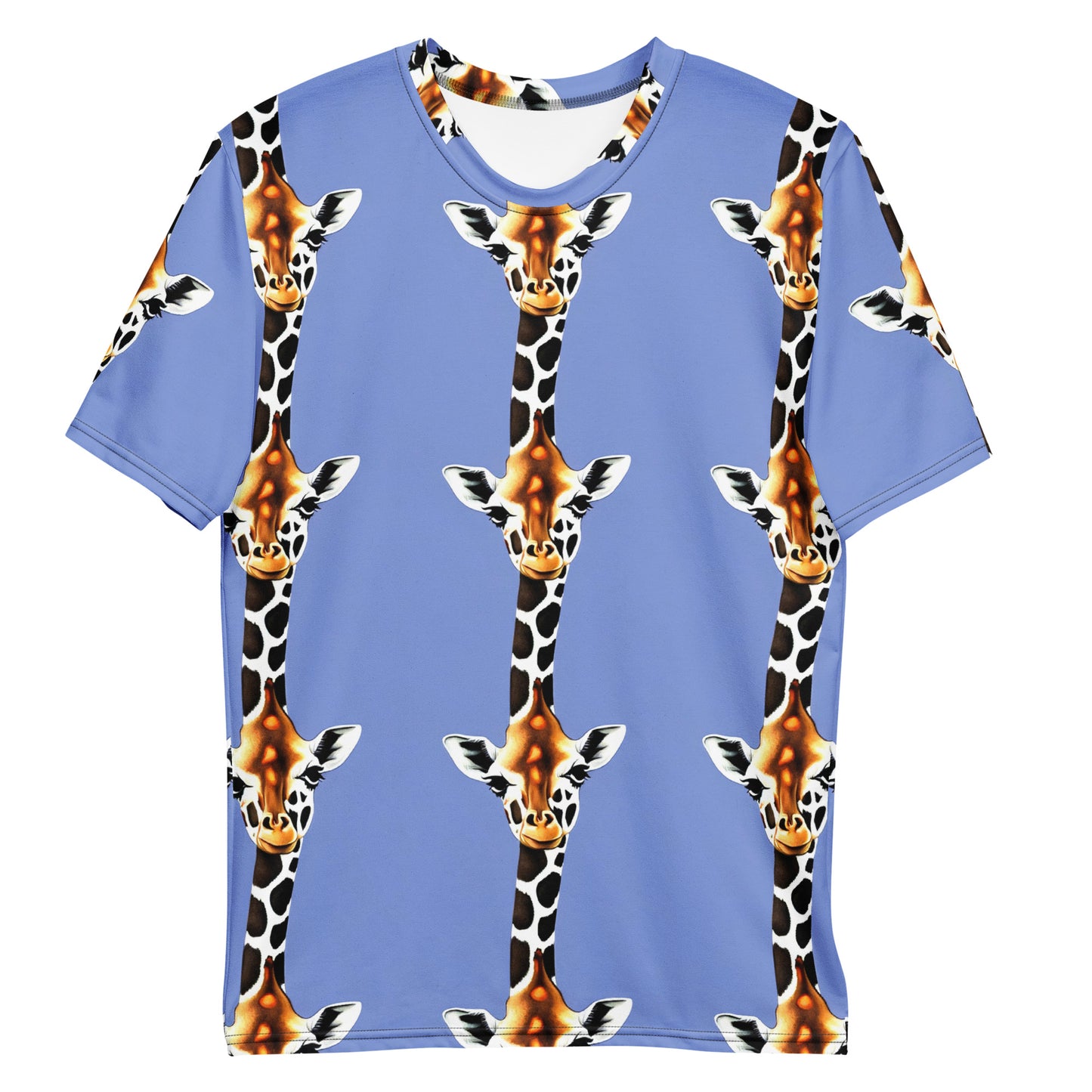 Men's Crew Neck T-Shirt - Giraffe Glow