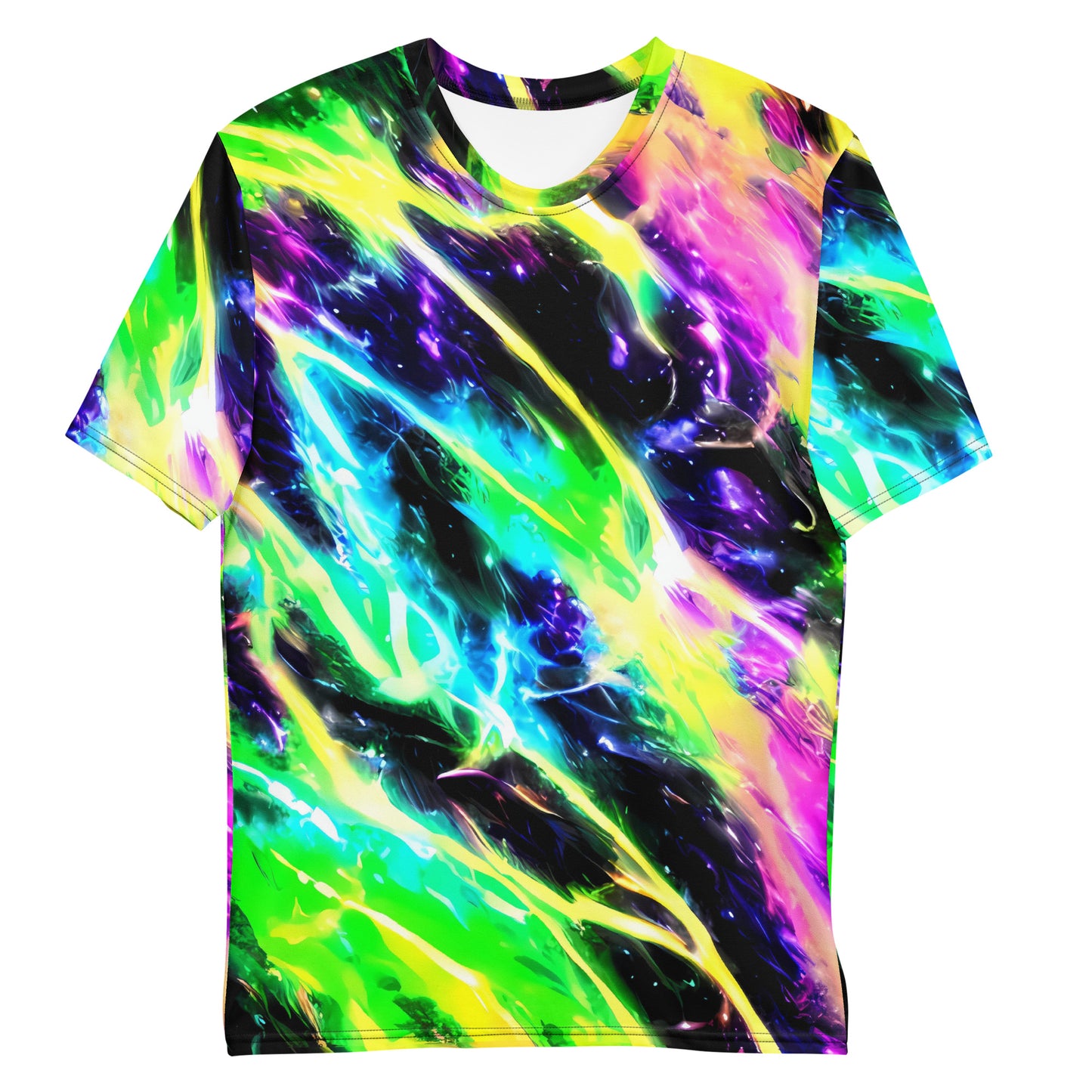 Men's Crew Neck T-Shirt - Chromatic Surge