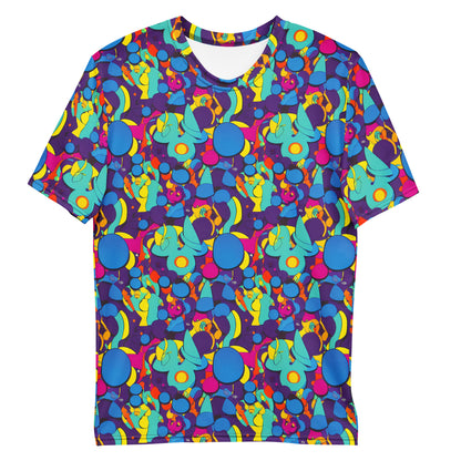 Men's Crew Neck T-Shirt - Psychedelic Harmony