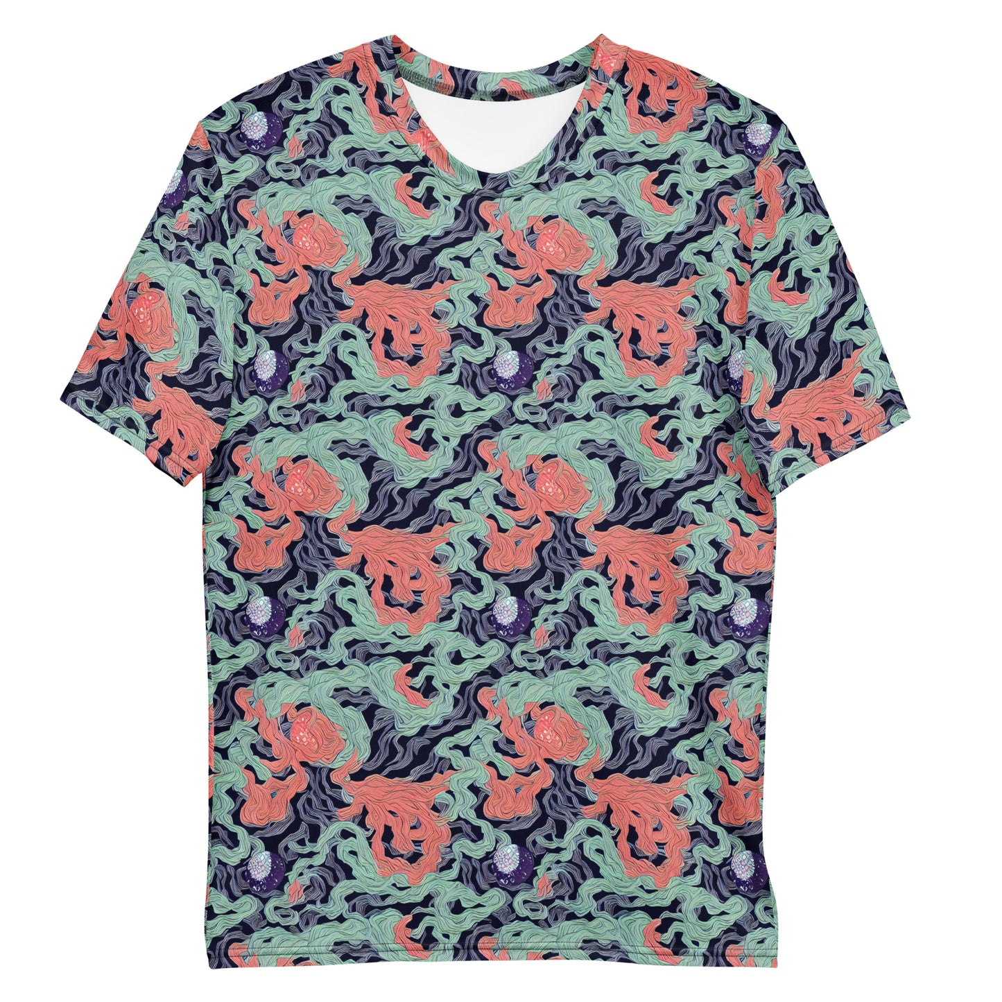 Men's Crew Neck T-Shirt - Cosmic Coral