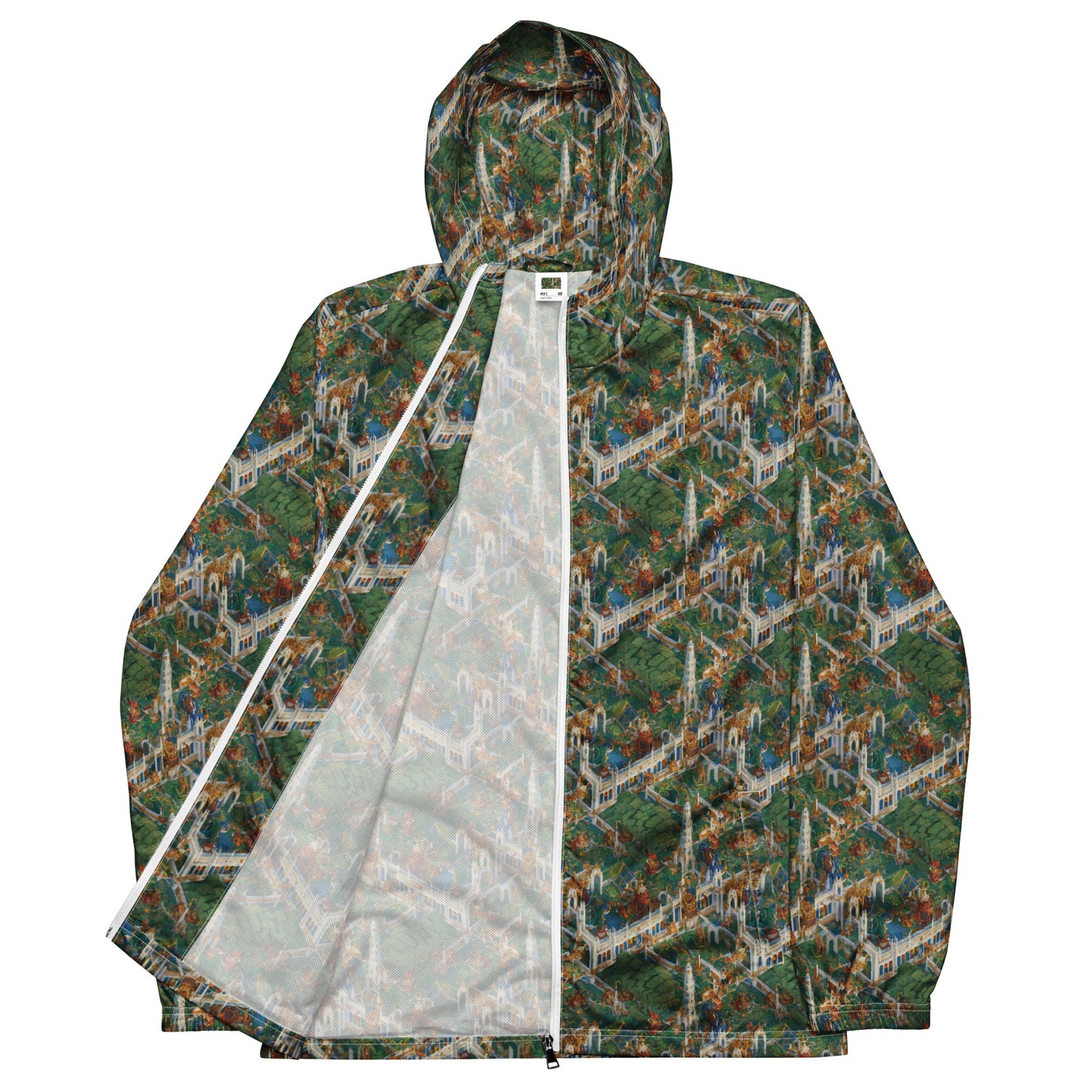 Men's Windbreaker - Emerald Dynasty