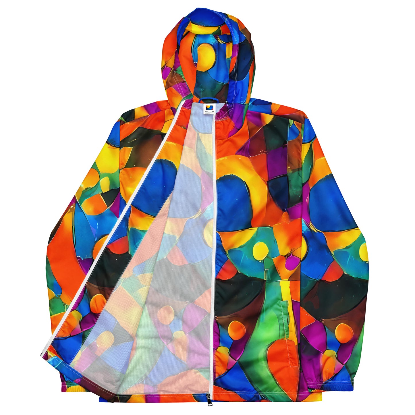 Men's Windbreaker - Galactic Jigsaw