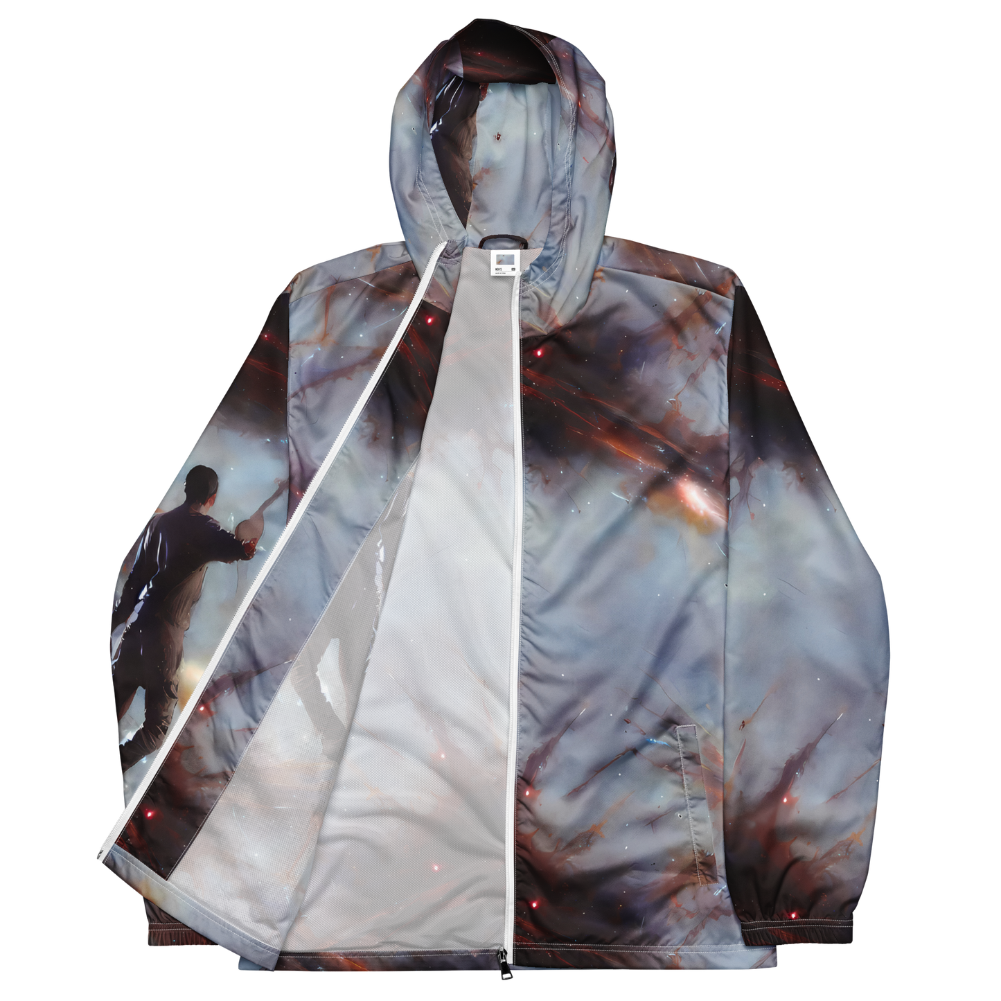 Men's Windbreaker - Impressionist Void