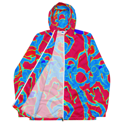 Men's Windbreaker - Electric Bloom