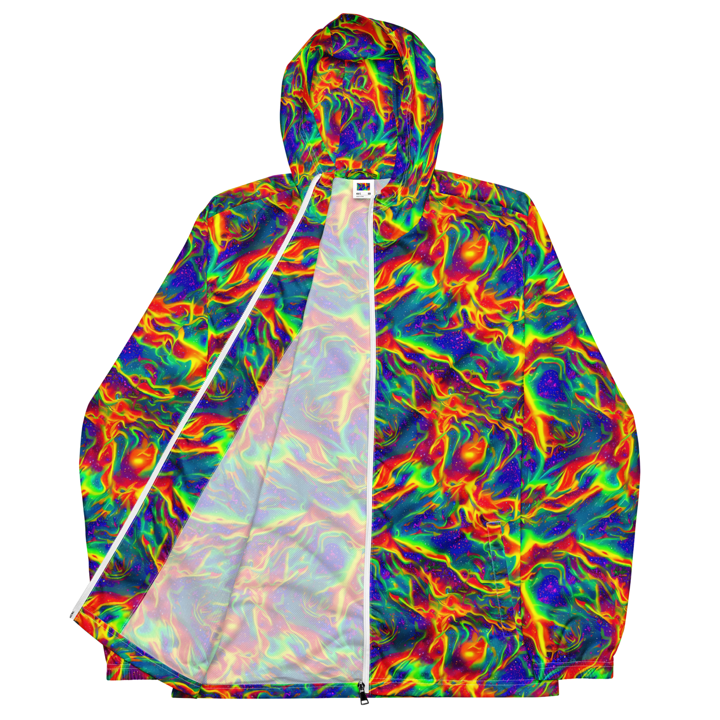 Men's Windbreaker - Nebula Symphony