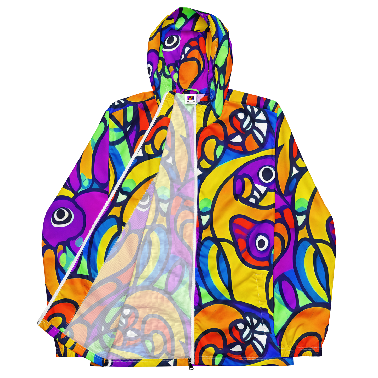 Men's Windbreaker - Kaleido Fish