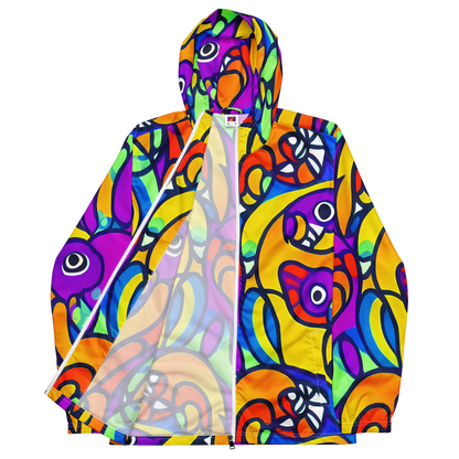 Men's Windbreaker - Kaleido Fish